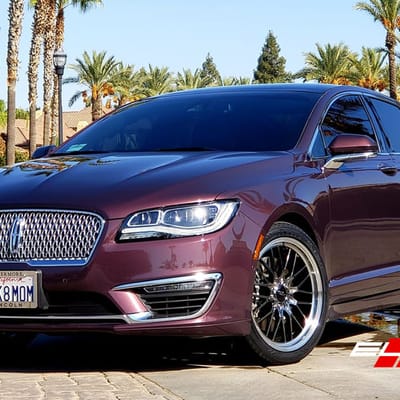 19 Inch Ace Alloy AFF04 Black Chrome W/ Machine Lip on a 2017 Lincoln MKZ