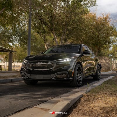 20 inch MRR HR9 Full Matte Black on a 2021 Ford Mustang Mach-E RWD