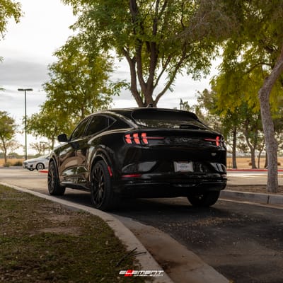 20 inch MRR HR9 Full Matte Black on a 2021 Ford Mustang Mach-E RWD