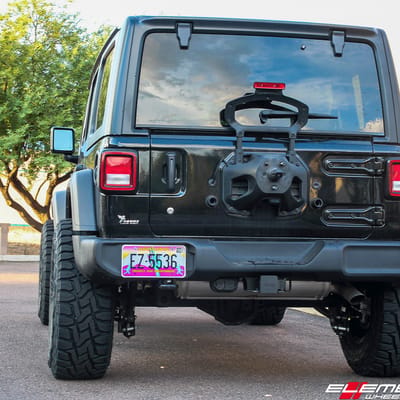 17 inch Fuel Off-Road Assault Gloss Black Milled D576 on 2018 Jeep Wrangler JL