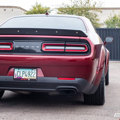 20 inch Variant Xenon Satin Gunmetal on 2018 Dodge Challenger Hellcat Widebody