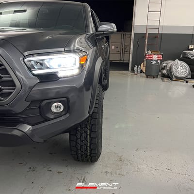 17 inch ICON Compression Bronze on a Lifted 2021 Toyota Tacoma TRD