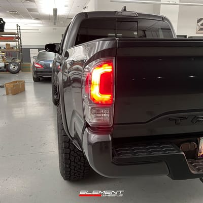 17 inch ICON Compression Bronze on a Lifted 2021 Toyota Tacoma TRD