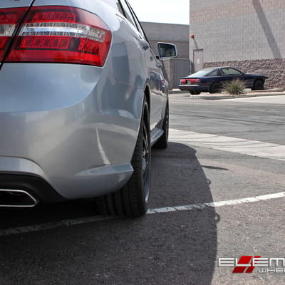 20x8 Helo HE890 Satin Black on 2013 Mercedes Benz E350 Sedan w/ Specs