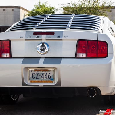 20 inch Ace Alloy AFF04 Liquid Silver Machined Lip on 2007 Ford Mustang GT Shelby GT