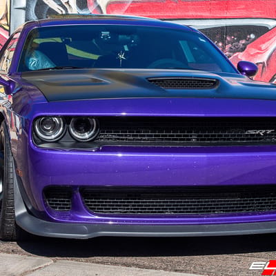 20 inch Hellcat Replica V1185B Satin Black on 2016 Dodge Challenger Hellcat w/6 Piston Brakes