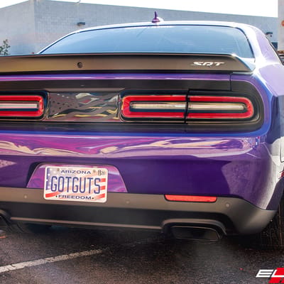 20 inch Hellcat Replica V1185B Satin Black on 2016 Dodge Challenger Hellcat w/6 Piston Brakes