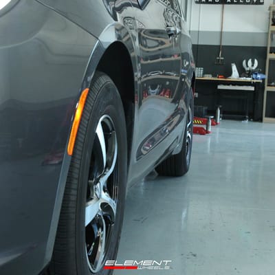 17 Inch Touren TR9  in Gloss Black w/ Machined Face and Lip on 2022 Chrysler Pacifica