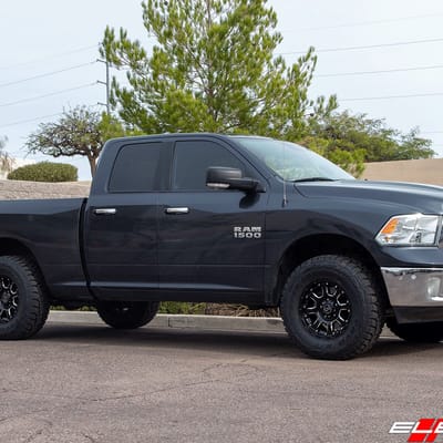 Fitment: 17x9 5x5.5  0mm Offset w/ 295/70/17 Toyo Open Country RT (Load E)