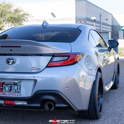 Staggered 18 Inch Aodhan AH07 in Gloss Black on a 2022 Toyota GR86