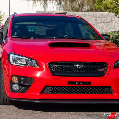 18 inch Enkei RPF1 Super Black Chrome on 2017 Subaru WRX STI