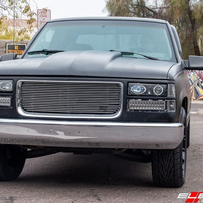 20 inch American Racing AR933 Intake Gloss Black on 1994 GMC C1500