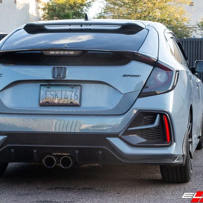18 inch Niche Essen Matte Black on 2020 Honda Civic Hatchback