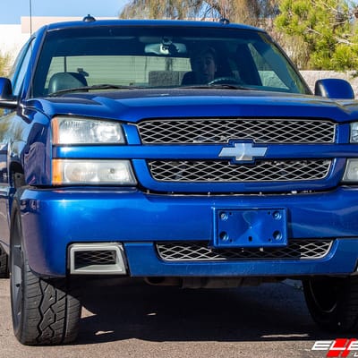 22 inch Silverado SS Replica  Wheel All Matte Black V1130B on 2003 Chevrolet Silverado SS AWD