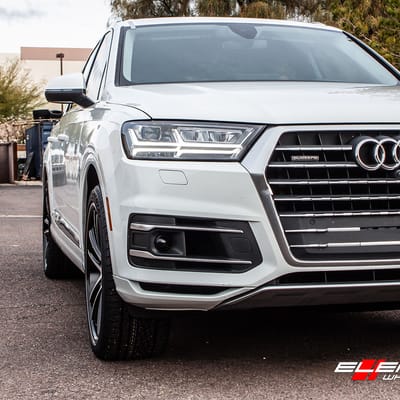 22 inch Asanti ABL-01 Gloss Black Machined on 2018 Audi Q7