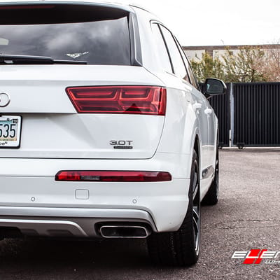 22 inch Asanti ABL-01 Gloss Black Machined on 2018 Audi Q7