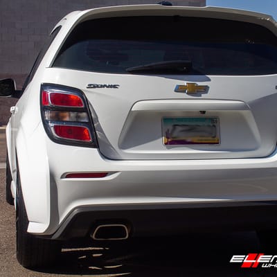 17 inch Verde V18 Verve Gloss Black on 2017 Chevrolet Sonic