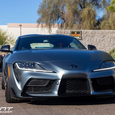 Staggered 19 Inch Variant Xenon in Satin Bronze on a 2020 Toyota Supra