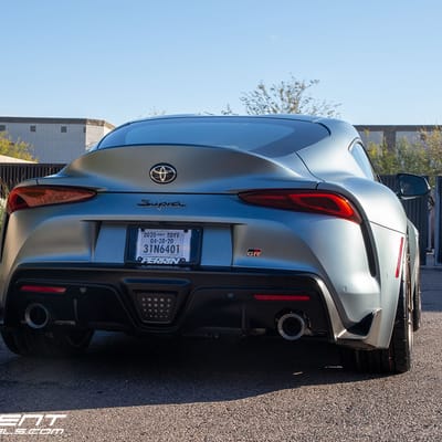 Staggered 19 Inch Variant Xenon in Satin Bronze on a 2020 Toyota Supra
