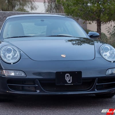 20 inch Lexani Fiorano Gloss Black Machined w/ Chrome Stainless Steel Lip on 2006 Porsche Carrera 911 Base