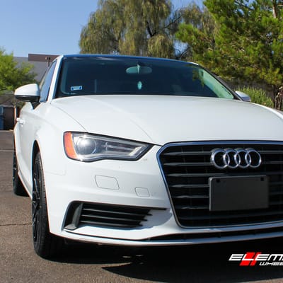 18 Inch Niche Gamma Gloss Black on 2015 Audi A3