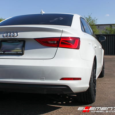 18 Inch Niche Gamma Gloss Black on 2015 Audi A3