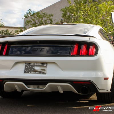 20 inch Ferrada FR3 Matte Black w/ Gloss Black Lip on 2017 Ford Mustang w/ 6 Piston Brakes