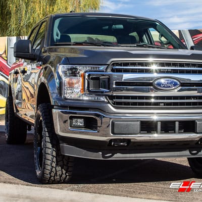 20 inch Fuel Off-Road Vandal Gloss Black Milled D627 on 2018 Ford F-150-XLT (Leveled)