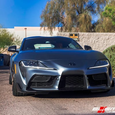 Staggered 19 Inch Variant Xenon in Satin Bronze on a 2020 Toyota Supra