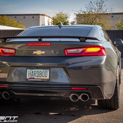 Staggered 20 Inch Variant Argon in Gloss Piano Black on a 2016 Chevrolet Camaro SS