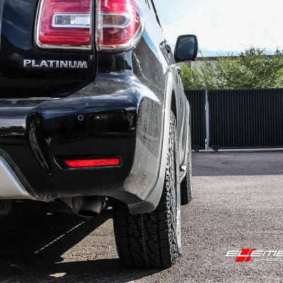 20 inch Helo HE909 Gloss Black on 2017 Nissan Armada