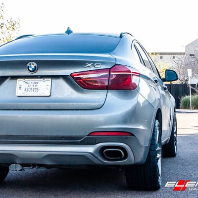 20 inch staggered Variant Krypton Super Black Chrome on 2015 BMW X6