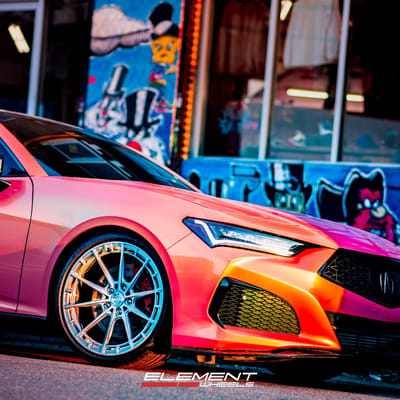 20 inch Variant Aure in Raw Milled on a 2023 Acura TLX Type-S