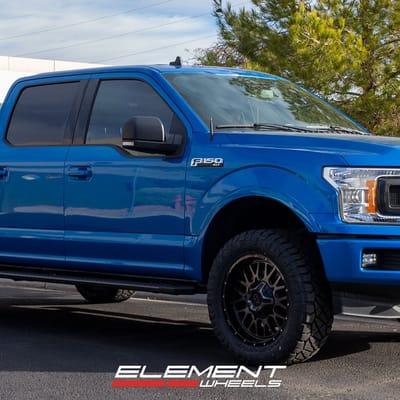 20 inch XD Series XD842 Snare Gloss Black w/ Gray Tint on a 2019 Ford F-150