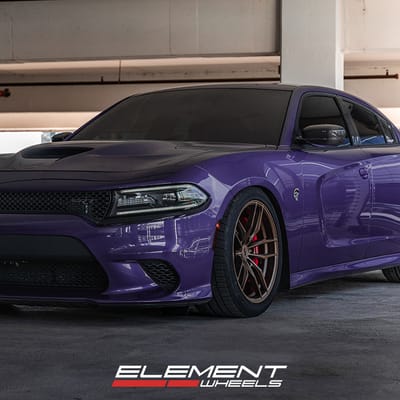20 inch Staggered Variant Krypton Satin Bronze on a 2016 Dodge Charger