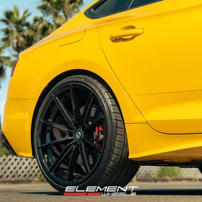 20 inch Curva Concepts CFF46 Gloss Black on a 2022 Audi S5