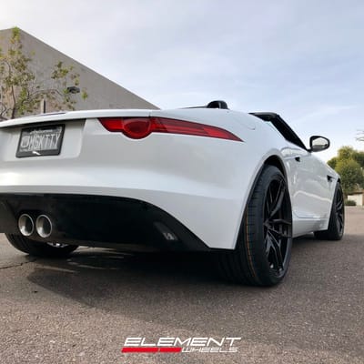 20 inch Variant Krypton Gloss Piano Black on 2014 Jaguar F-Type
