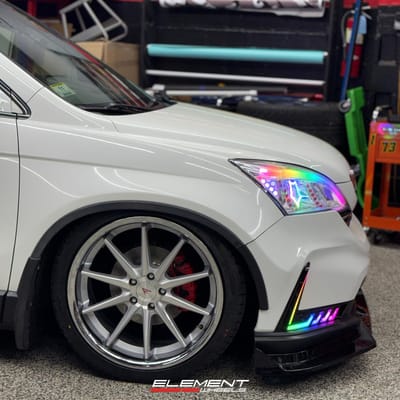 20 inch Ferrada FR4 Machine Silver w/ Chrome Lip on a 2007 Honda CR-V