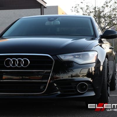 20x10 Niche Misano Matte Black Wheels on 2012 Audi A6 Supercharged w/ Specs