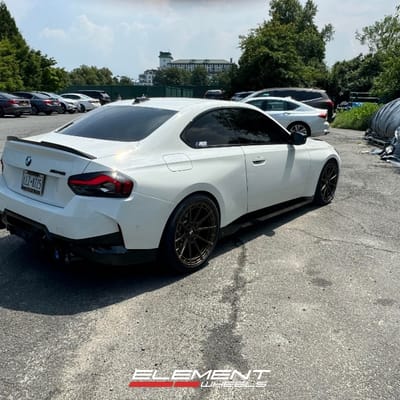 19 inch Staggered Variant Aure in Satin Bronze on a 2023 BMW M240i