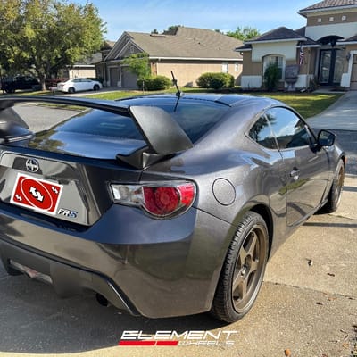 18 inch AVID.1 AV-42 in Matte Bronze on a 2013 Scion FR-S