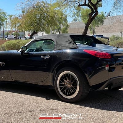18 inch Ace Alloy AFF04 in Bronze w/ Machined Lip Raised Face on a 2008 Pontiac Solstice