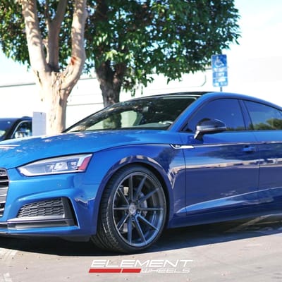 20x10 Variant Argon Brushed Titanium on 2019 Audi A5