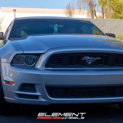 20 inch Foose Outkast Chrome F148 on a 2013 Ford Mustang