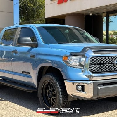 20 inch KMC KM535 Grenade Matte Black on a 2021 Toyota Tundra