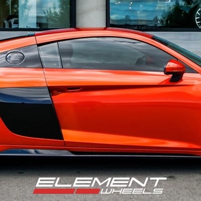 Staggered 20 Inch Rohana RFX11 Brushed Bronze on a 2021 Audi R8