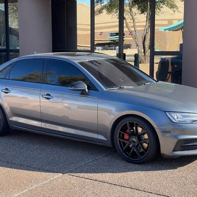 19 Inch Ace Alloy AFF02 in Matte Black on a 2018 Audi A4
