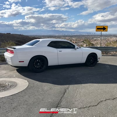 20 inch Staggered Brada CX1 Gloss Black on a 2012 Dodge Challenger SRT