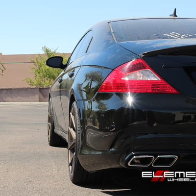 20 inch Staggered Verde V99 Axis Bronze Wheels on 09 Mercedes CLS550 w/ Specs