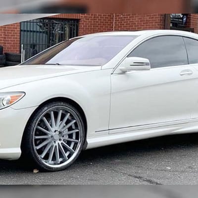 20 inch AZAD AZ24 Brushed Face w/ Chrome SS Lip on 2011 S Class Coupe